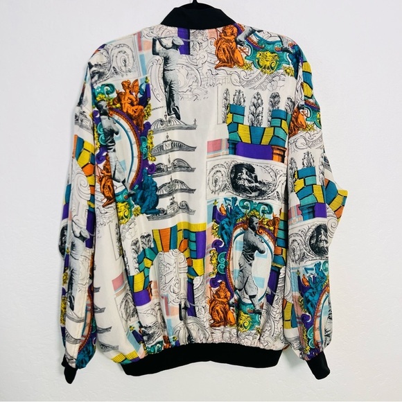 Vintage Silk Robert Stock Golf Retro Windbreaker Medium - Picture 7 of 10